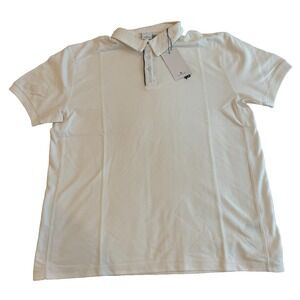Flint Park White Short Sleeve Match Polo Mens L‎ NWT Golf/Tennis/Pickleball